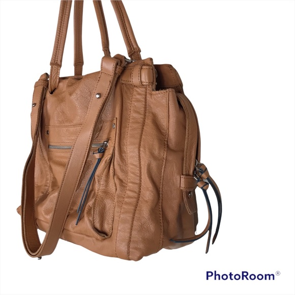 Liebeskind Berlin Tan Leather Hobo Satchel Bag - Picture 4 of 16